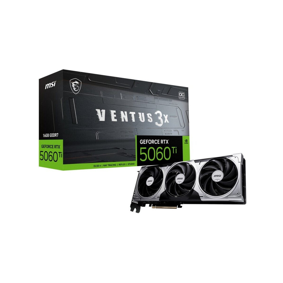 MSI GeForce RTX 5060 Ti 16G VENTUS 3X OC